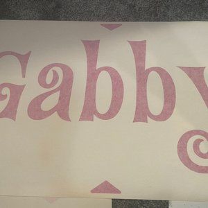 Uppercase Living, Gabby name wall decal
